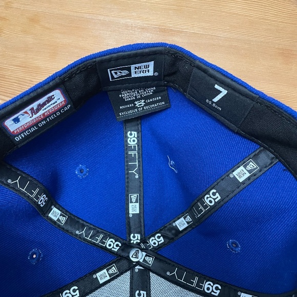 New York Mets MLB on-field hat - fitted size 7 - Picture 3 of 3